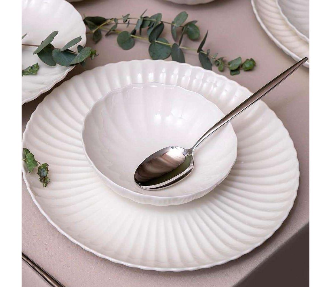 Jedálna súprava 18 ks biela/porcelán 719KTP9860