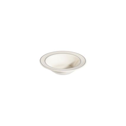 Jedálna súprava 18 ks krémová/strieborná/porcelán