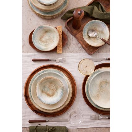 Jedálna súprava 18 ks pestrofarebná/porcelán