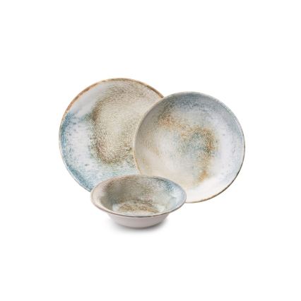 Jedálna súprava 18 ks pestrofarebná/porcelán