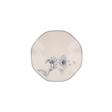 Jedálna súprava 24 ks biela/modrá/porcelán