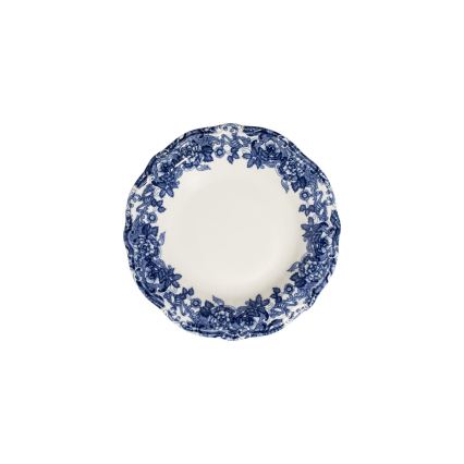 Jedálna súprava 24 ks biela/modrá/porcelán