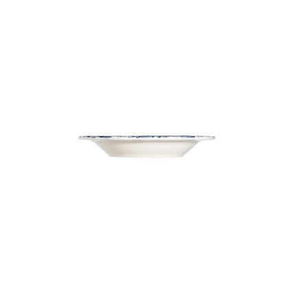 Jedálna súprava 24 ks biela/modrá/porcelán