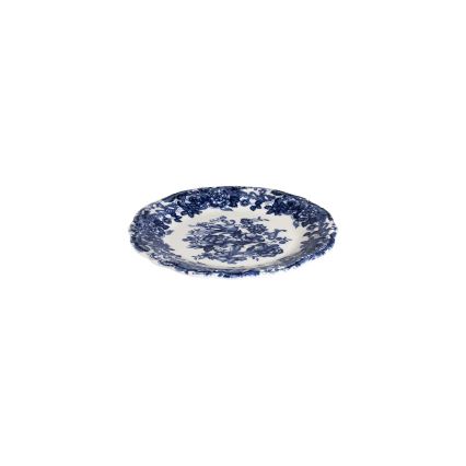 Jedálna súprava 24 ks biela/modrá/porcelán