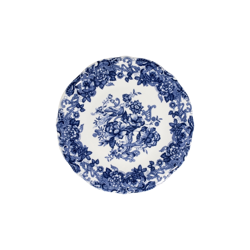 Jedálna súprava 24 ks biela/modrá/porcelán