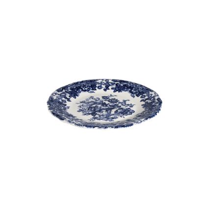 Jedálna súprava 24 ks biela/modrá/porcelán