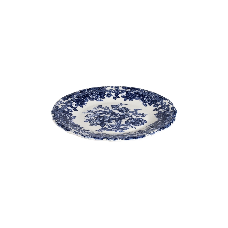 Jedálna súprava 24 ks biela/modrá/porcelán