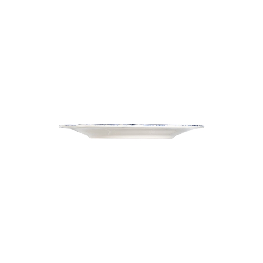 Jedálna súprava 24 ks biela/modrá/porcelán