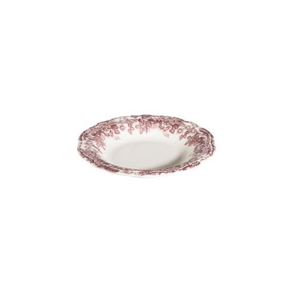 Jedálna súprava 24 ks biela/ružová/porcelán