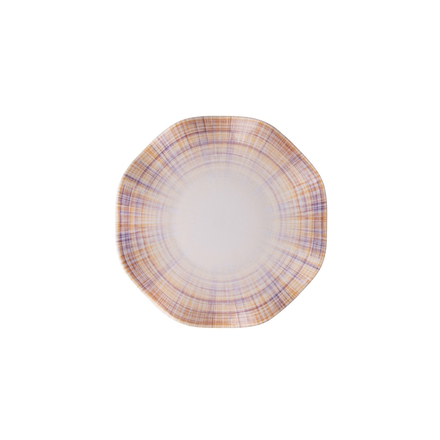 Jedálna súprava 24 ks, oranžová/porcelán