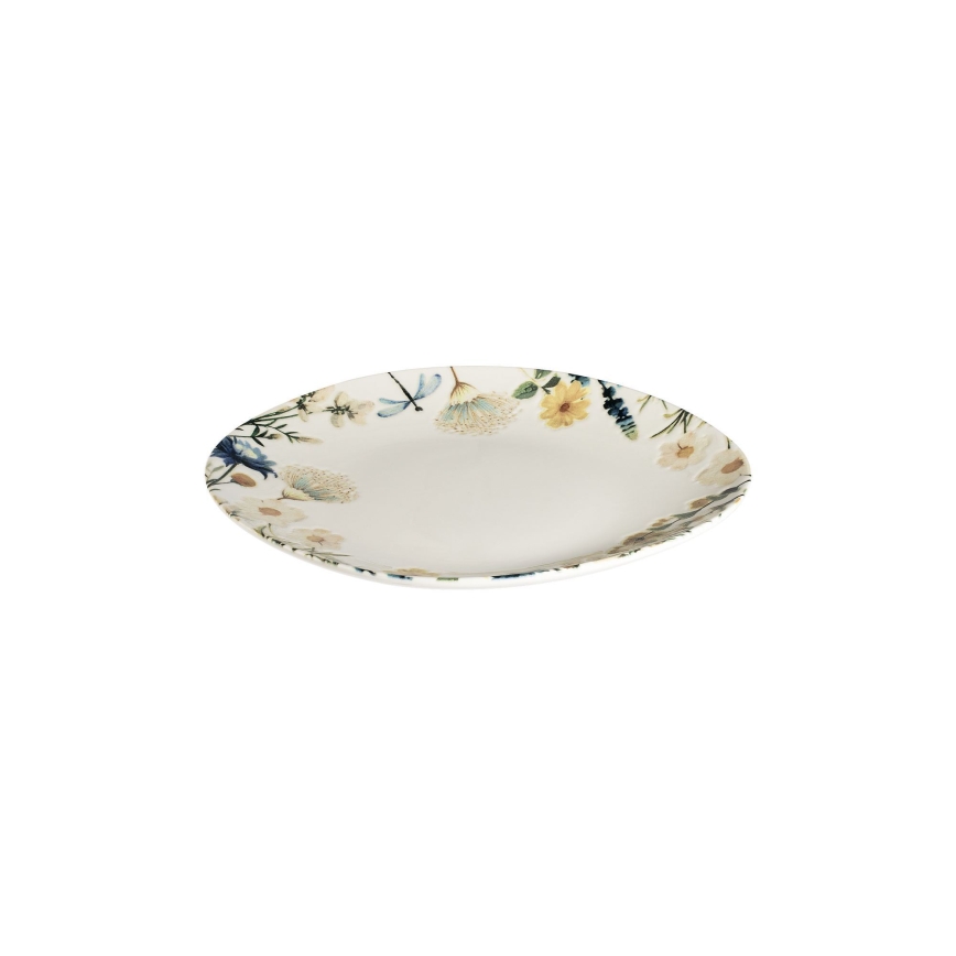 Jedálna súprava 24 ks pestrofarebná/modrá/porcelán