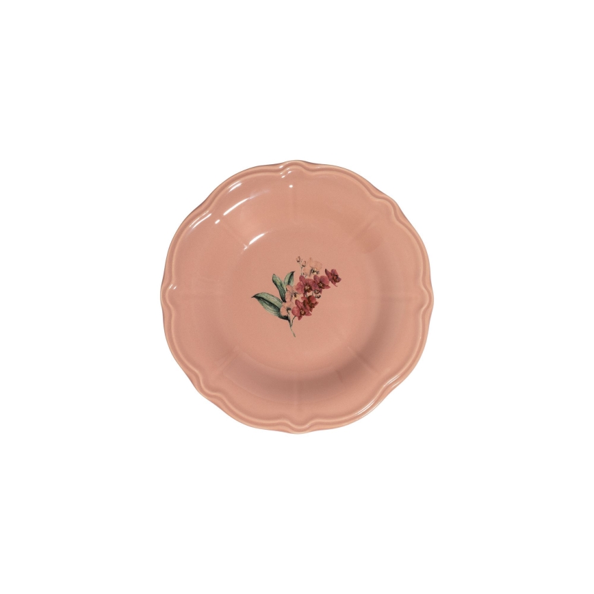 Jedálna súprava 27 ks ružová/biela/porcelán