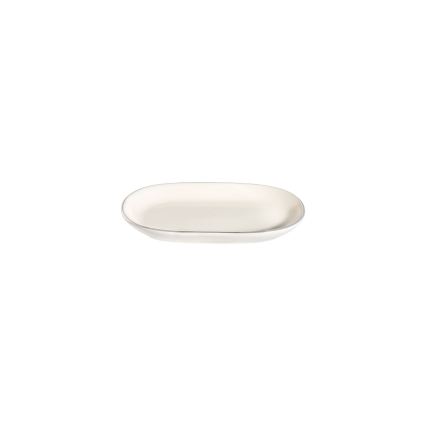 Jedálna súprava 53 ks krémová/strieborná/porcelán