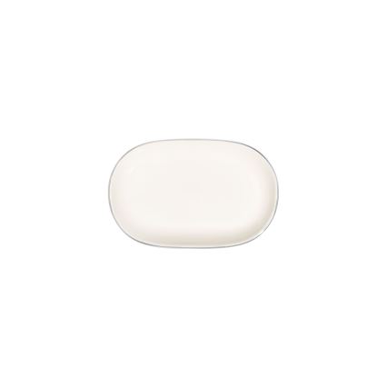 Jedálna súprava 53 ks krémová/strieborná/porcelán