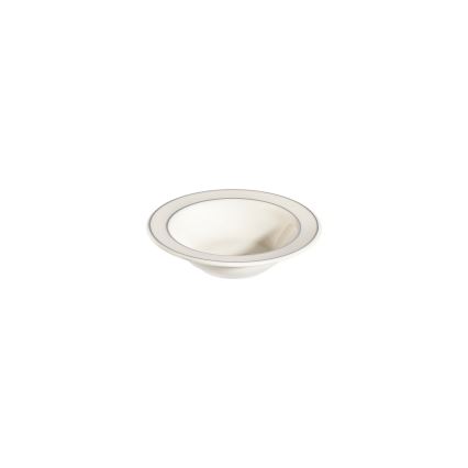 Jedálna súprava 53 ks krémová/strieborná/porcelán
