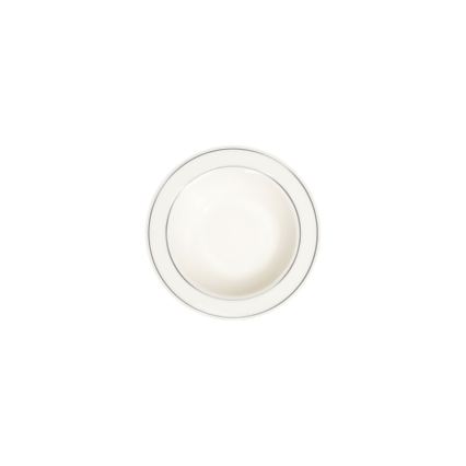 Jedálna súprava 53 ks krémová/strieborná/porcelán