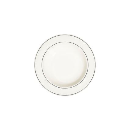 Jedálna súprava 53 ks krémová/strieborná/porcelán