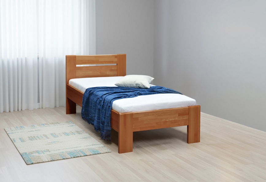 Jednolôžková posteľ AMBER 90x200 cm orech