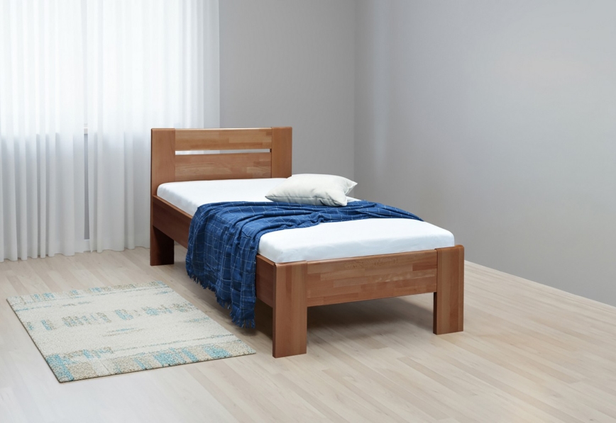 Jednolôžková posteľ AMBER 90x200 cm slivka