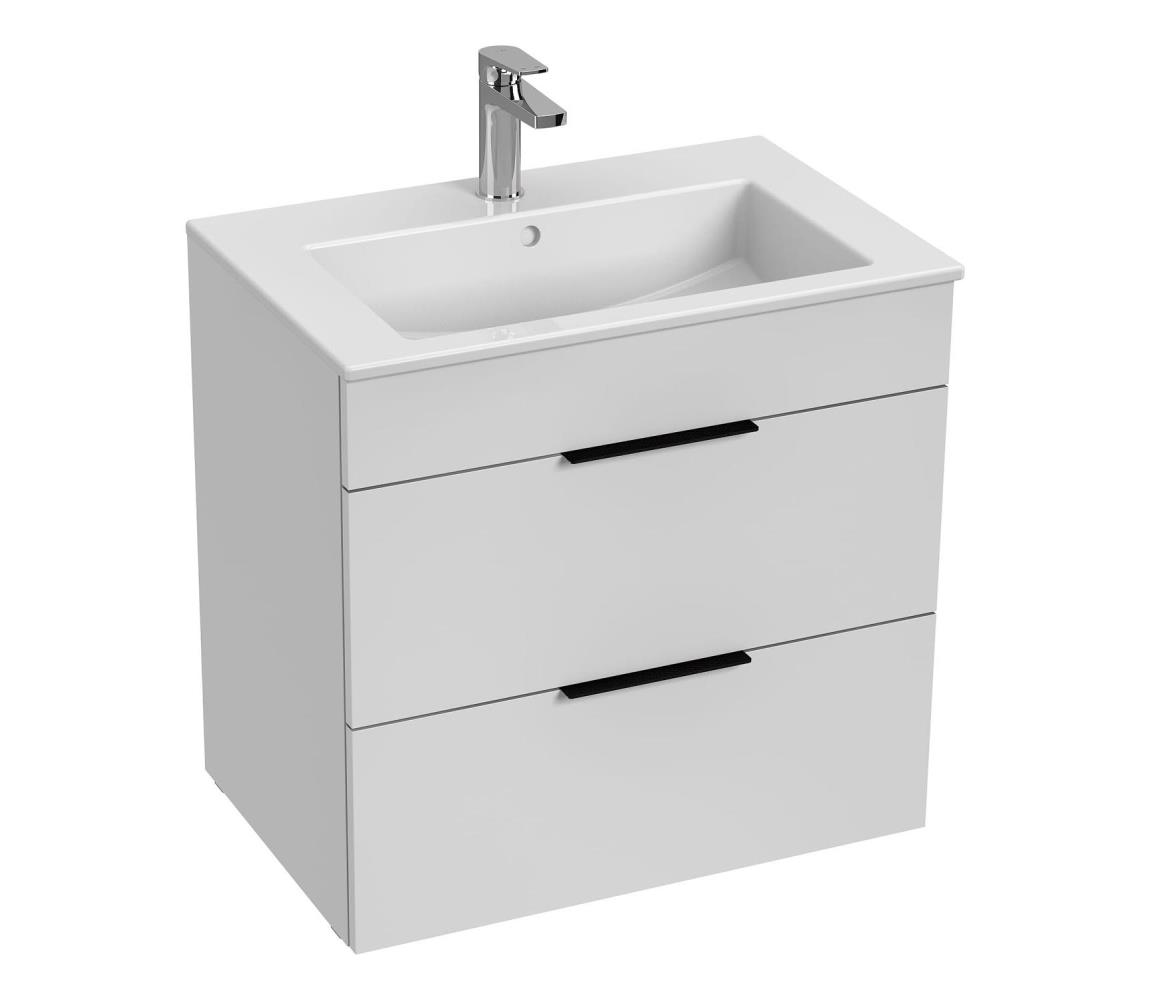 JIKA H4536021763001 - Kúpeľňová skrinka s umývadlom CUBE 60,7x65 cm biela H4536021763001