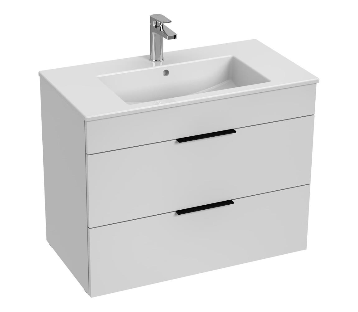 JIKA H4537621763001 - Kúpeľňová skrinka s umývadlom CUBE 80 cm biela H4537621763001