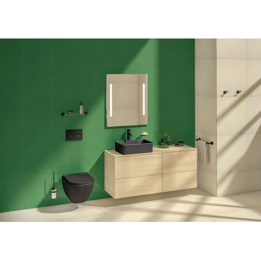 JIKA H8184237161121 - Umývadlo na dosku CUBITO 50x35 cm keramika/matná čierna