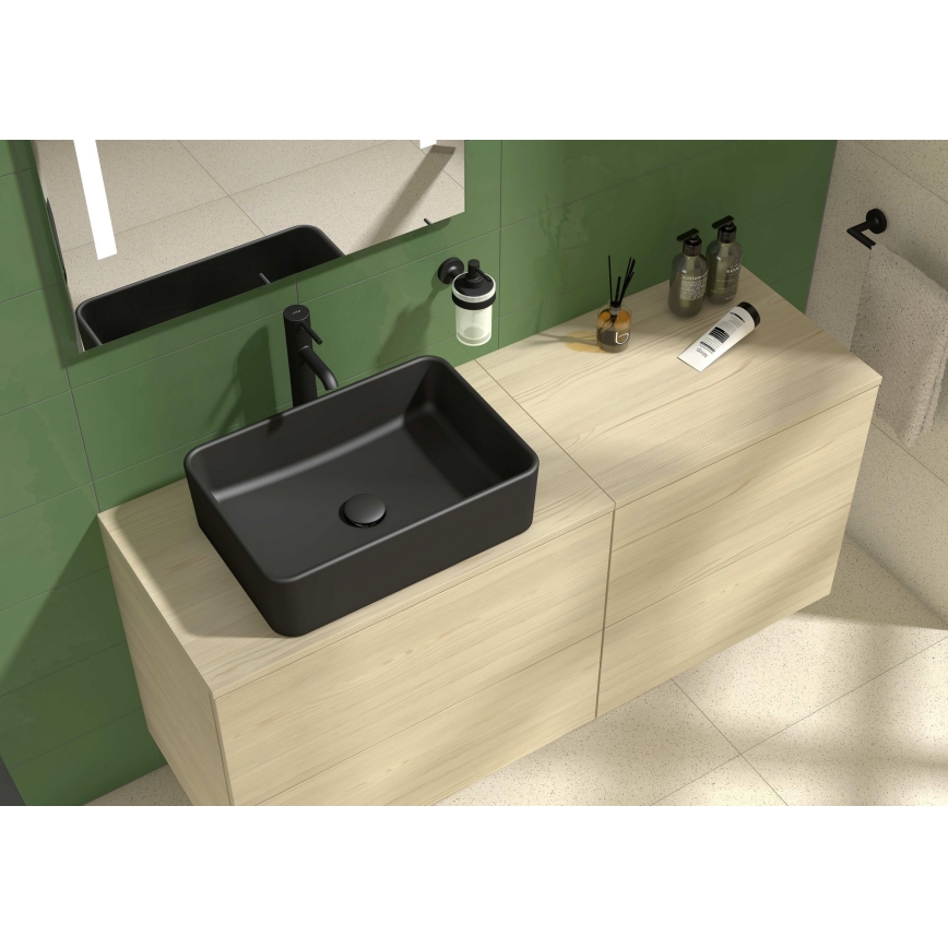 JIKA H8184237161121 - Umývadlo na dosku CUBITO 50x35 cm keramika/matná čierna