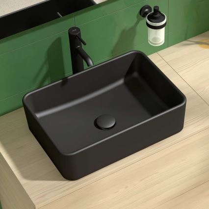 JIKA H8184237161121 - Umývadlo na dosku CUBITO 50x35 cm keramika/matná čierna