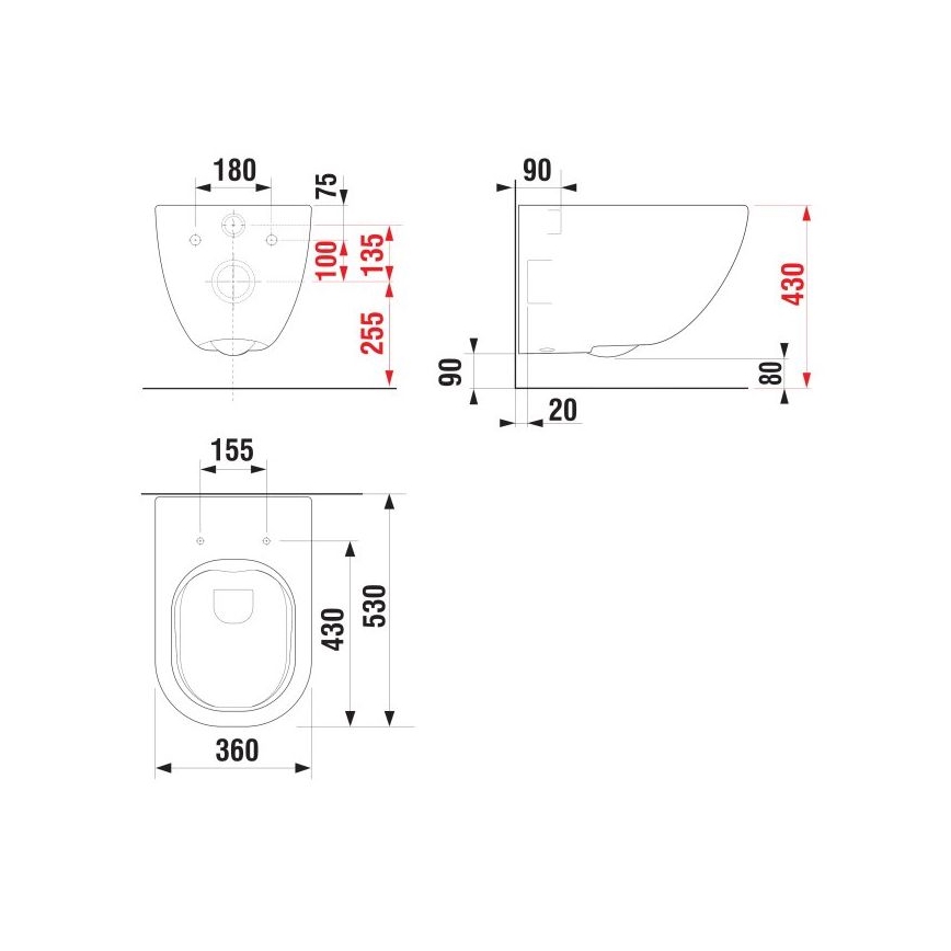 JIKA H8207140000001 - Závesné WC MIO keramika/biela
