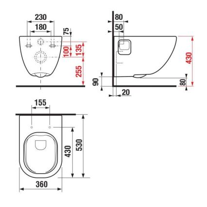 JIKA H8207160000001 - Závesné WC MIO keramika/biela