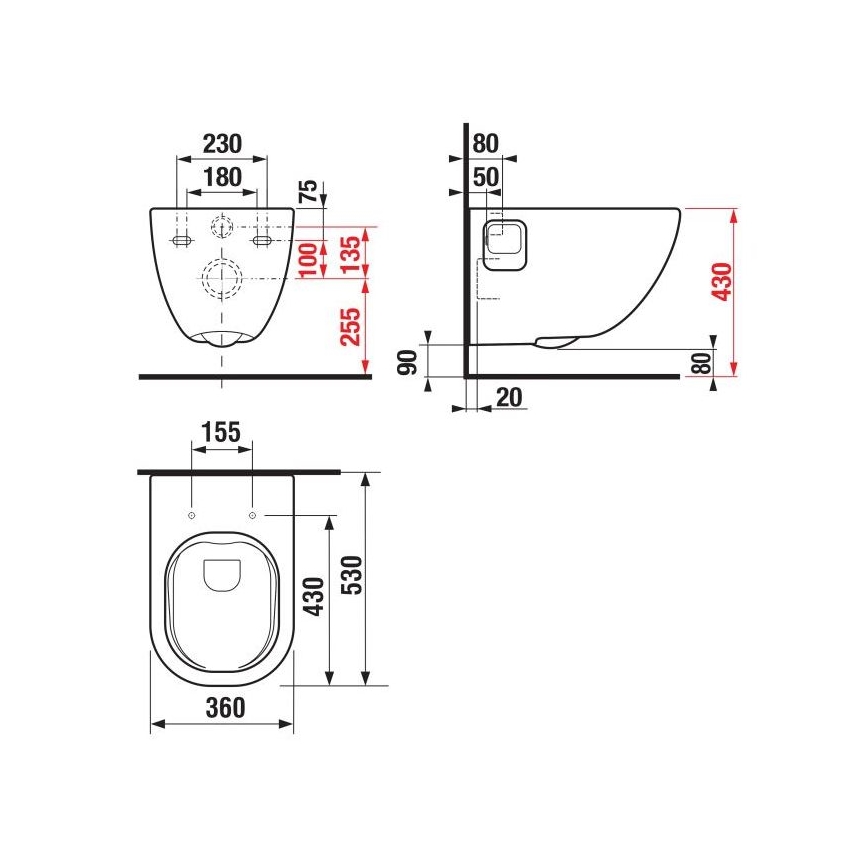 JIKA H8207160000001 - Závesné WC MIO keramika/biela