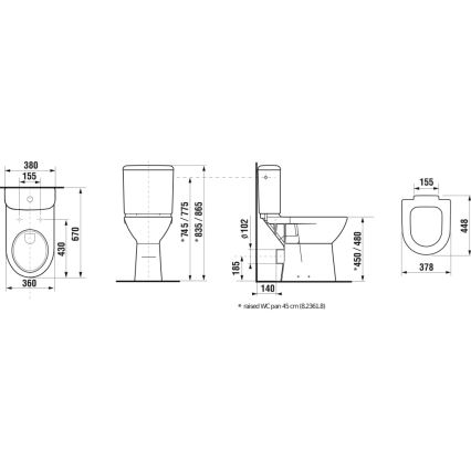 JIKA H8236160000001 - WC misa DEEP keramika/biela