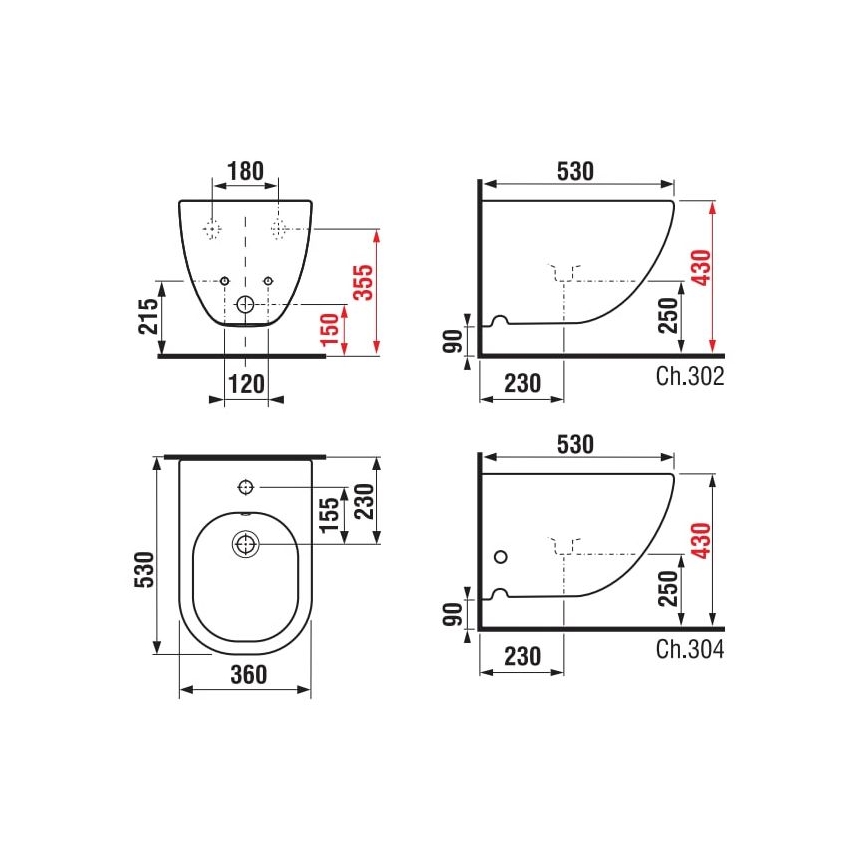 JIKA H8317121003021 - Závesný bidet MIO keramika/perlovo biela