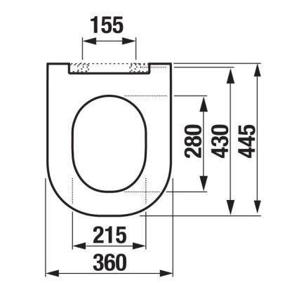 JIKA H8917150000631 - Záchodová doska MIO duroplast/biela