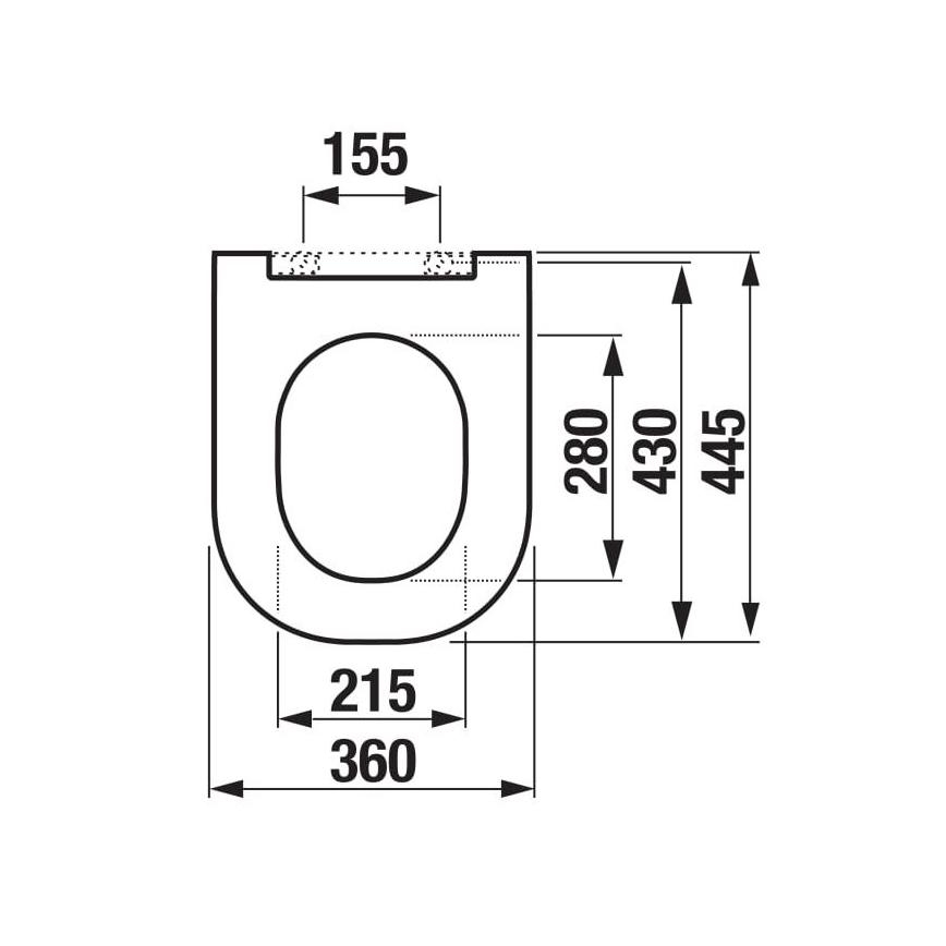 JIKA H8917150000631 - Záchodová doska MIO duroplast/biela