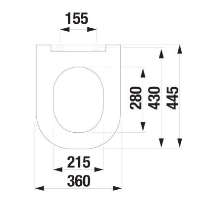 JIKA H8917167160631 - Záchodová doska SoftClose MIO duroplast/matná čierna