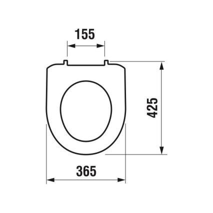 JIKA H8933870000001 - Záchodová doska LYRA termoplast/biela