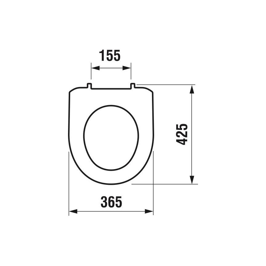 JIKA H8933870000001 - Záchodová doska LYRA termoplast/biela