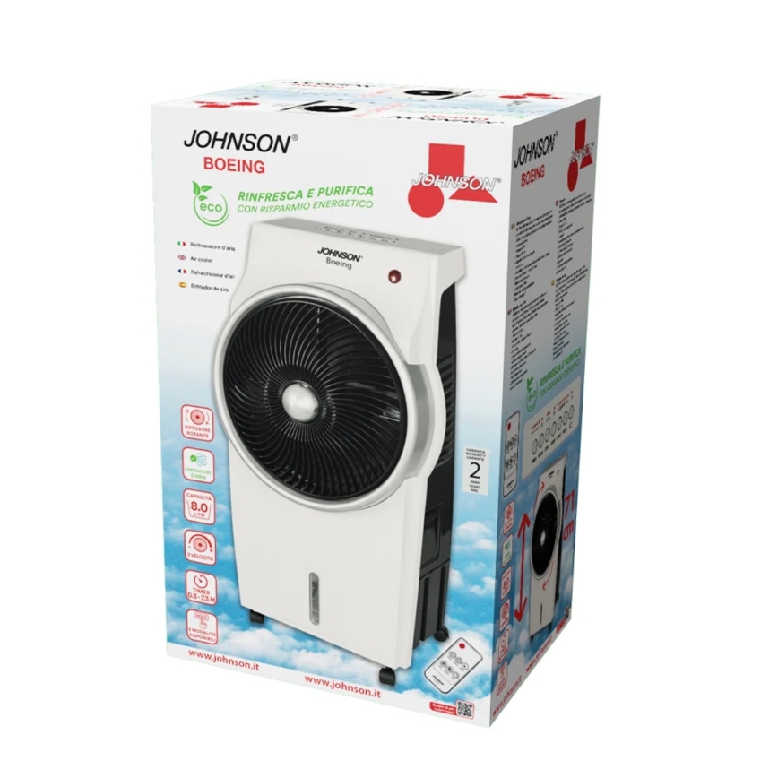 JOHNSON - Ochladzovač s čističkou vzduchu BOEING 95W/230V + diaľkové ovládanie