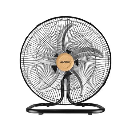JOHNSON - Stojanový ventilátor 3 v 1 WOOD 80W/230V priemer 50 cm čierna/béžová