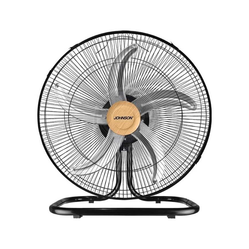 JOHNSON - Stojanový ventilátor 3 v 1 WOOD 80W/230V priemer 50 cm čierna/béžová