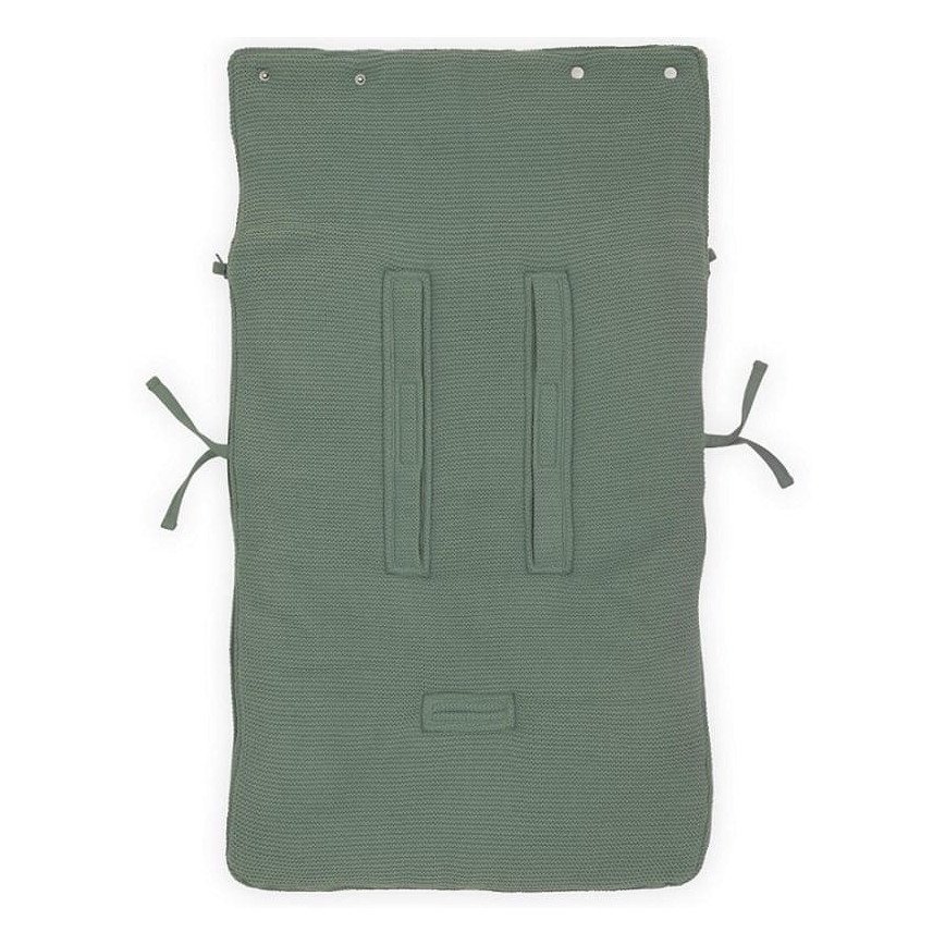 Jollein - Vak do autosedačky fleece BASIC KNIT 42x82 cm Ash Green