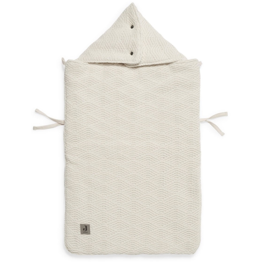 Jollein - Vak do autosedačky RIVER KNIT 42x82 cm Cream White