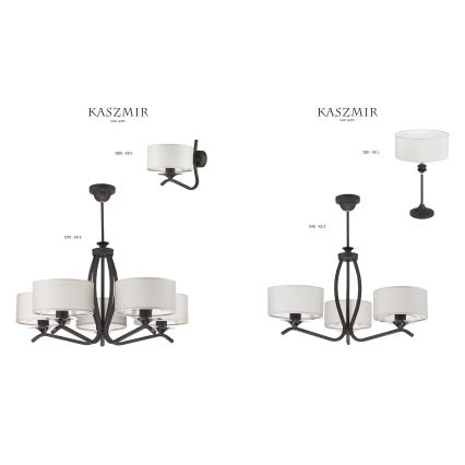 JUPITER 1279-KS5G - Luster KASZMIR 5xE27/60W