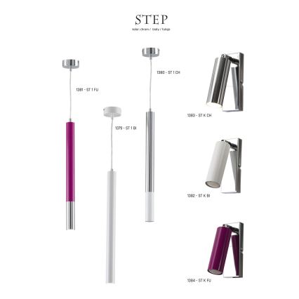 Jupiter 1379 - ST 1 BI - LED závesné svietidlo STEP LED/4,3W/230V