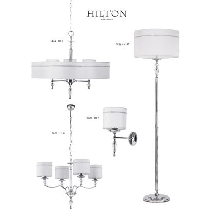 Jupiter 1429 - Stojacia lampa HILTON 1xE27/60W/230V