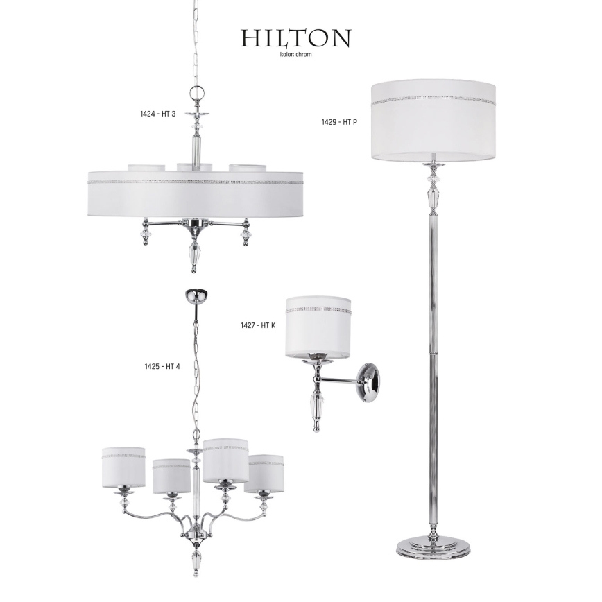 Jupiter 1429 - Stojacia lampa HILTON 1xE27/60W/230V