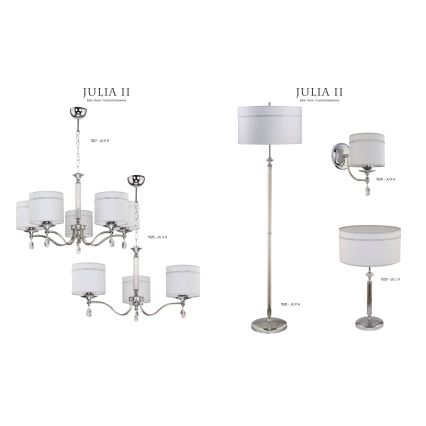 Jupiter 1530 - JU P H - Stojacia lampa JULIA II E27/60W