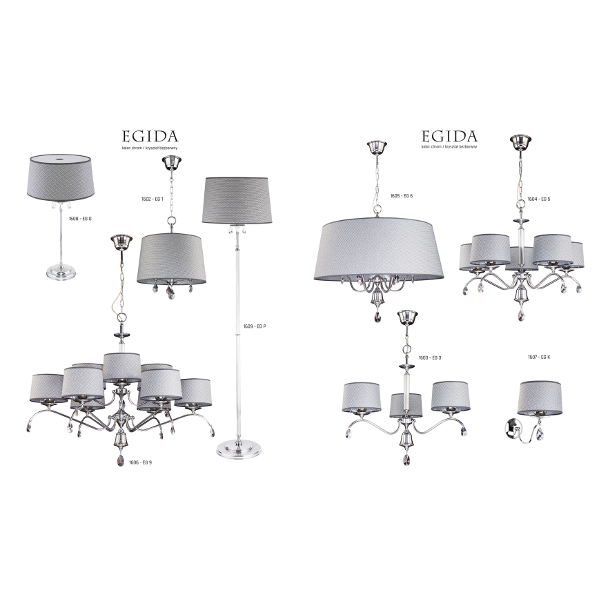 Jupiter 1608 - EG G CH - Stolná lampa EGIDA E27/60W