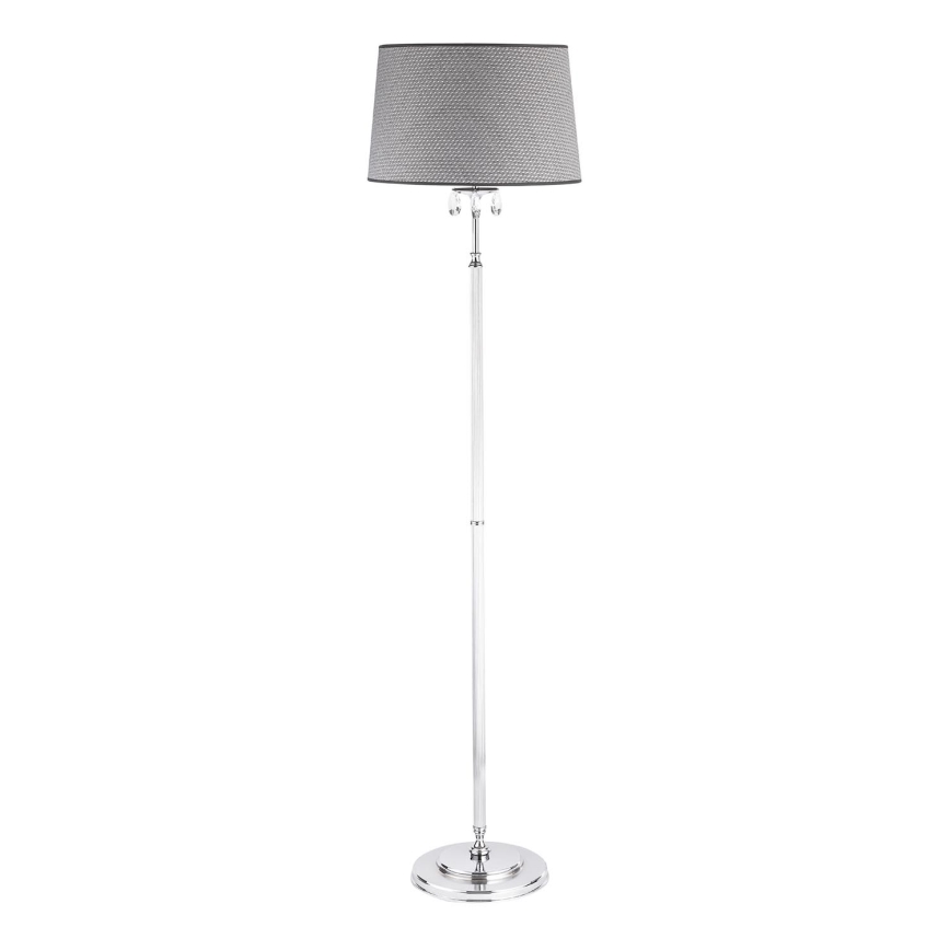 Jupiter 1609 - EG P CH - Krištáľová stojacia lampa EGIDA 3xE27/60W/230V